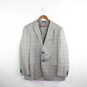 Paul Bentenly J2 Silk Botto Giuseppe Wool Blend Houndstooth Check Sport Coat 44R